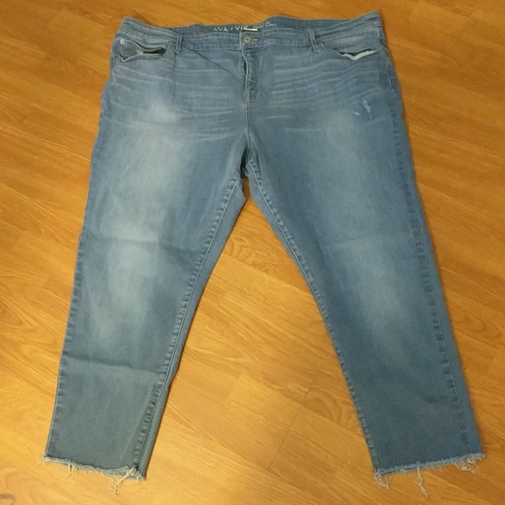 💜Ava & Viv boyfriend crop jeans